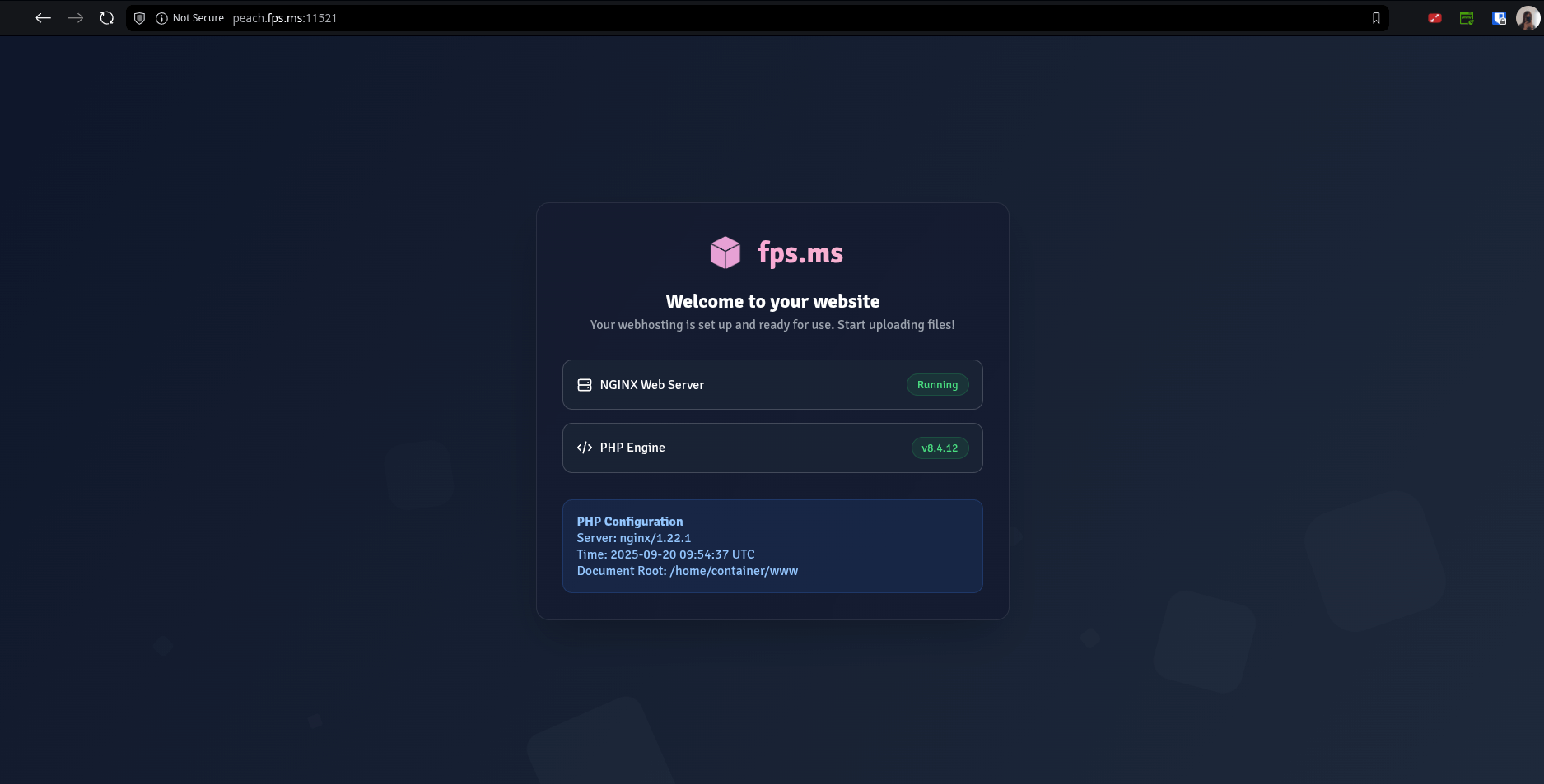 Fancy fps.ms default site content
