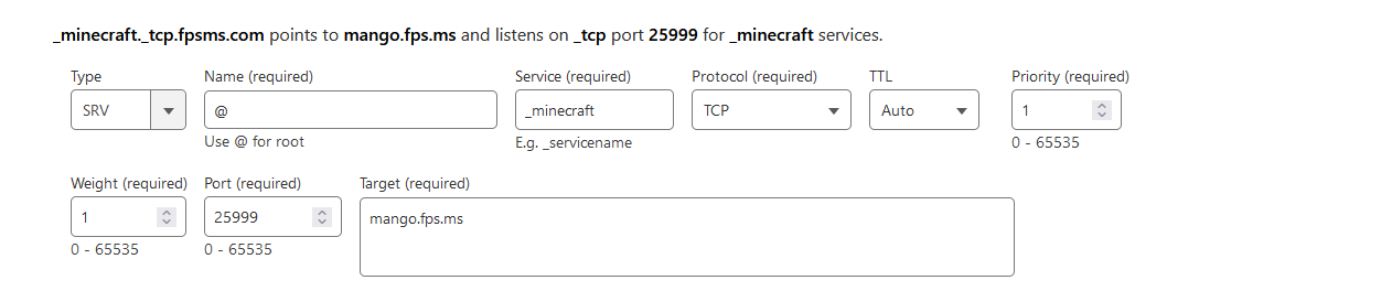 Full domain Custom Server IP Configuration