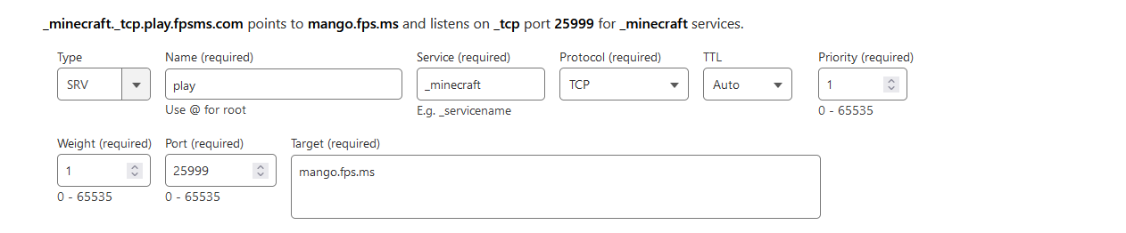 Subdomain Custom Server IP Configuration